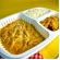 Strogonoff de frango, arroz branco e batata assada - 350g