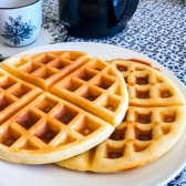 Waffle de Aveia com Baunilha