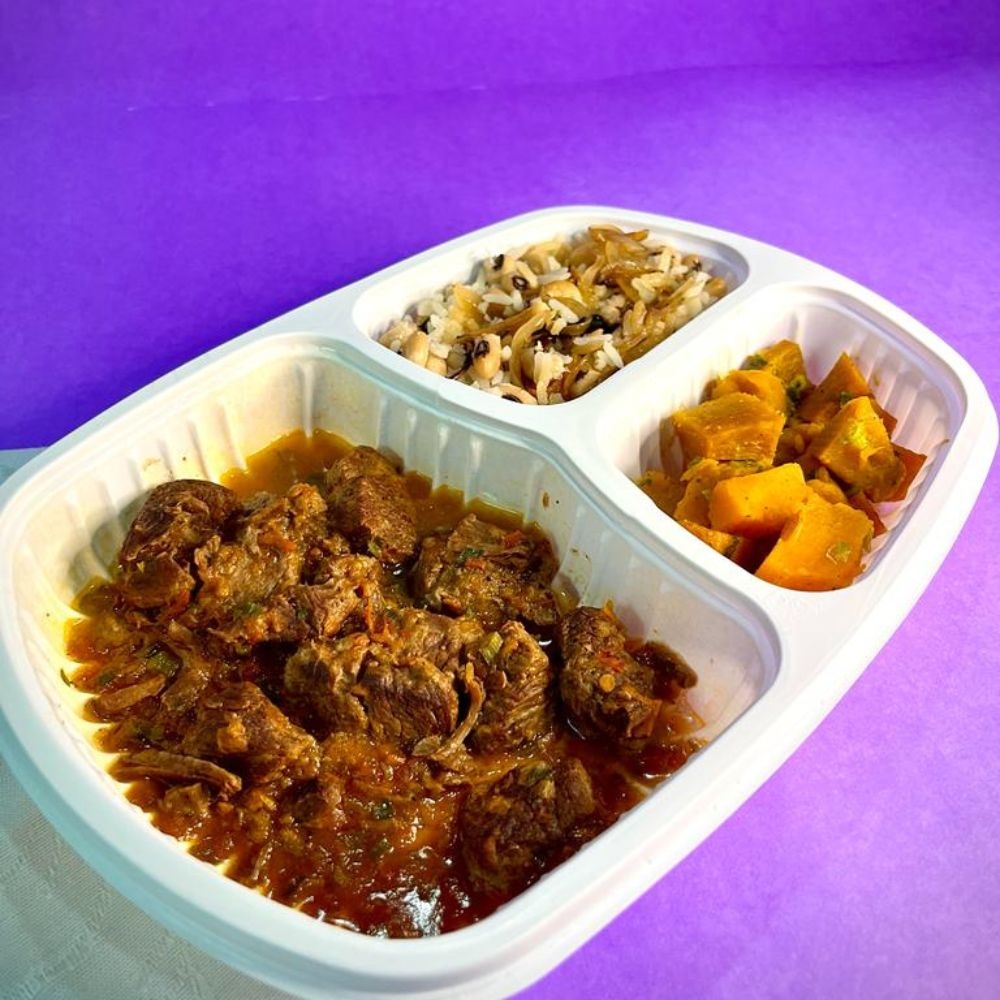 Baião de dois, carne de panela e cabotiá em cubos - 350g