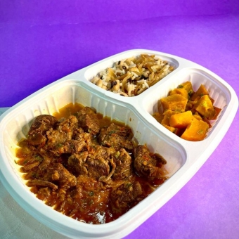 Baião de dois, carne de panela e cabotiá em cubos - 350g