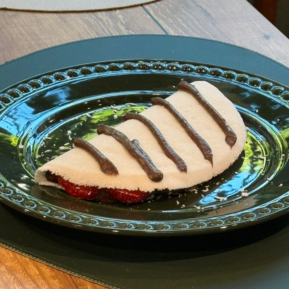 Tapioca de Nutella com Morango